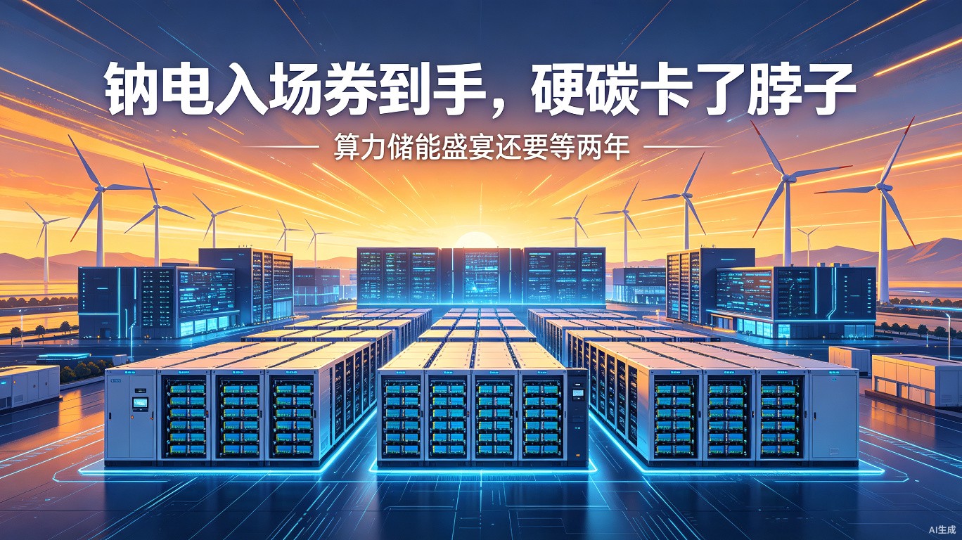 钠电刚拿到入场券就卡壳了：硬碳产能缺口拖后腿，算力储能盛宴还要等两年