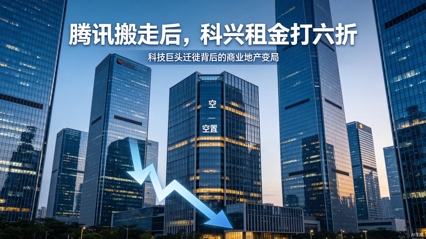 腾讯搬走后，深圳最牛加班楼租金打六折：科技巨头迁徙背后的商业地产变局