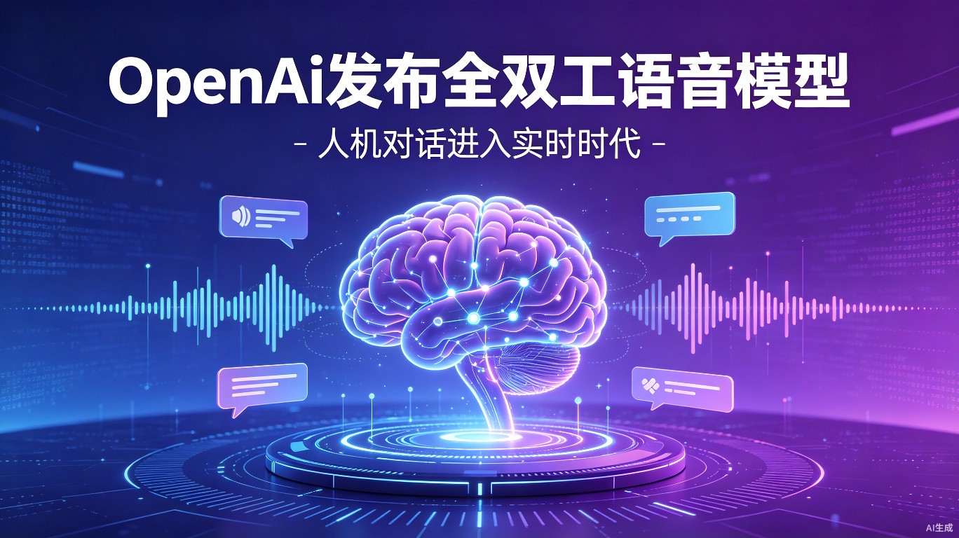 OpenAI发布全双工语音模型：人机对话不再一问一答，而是边听边说