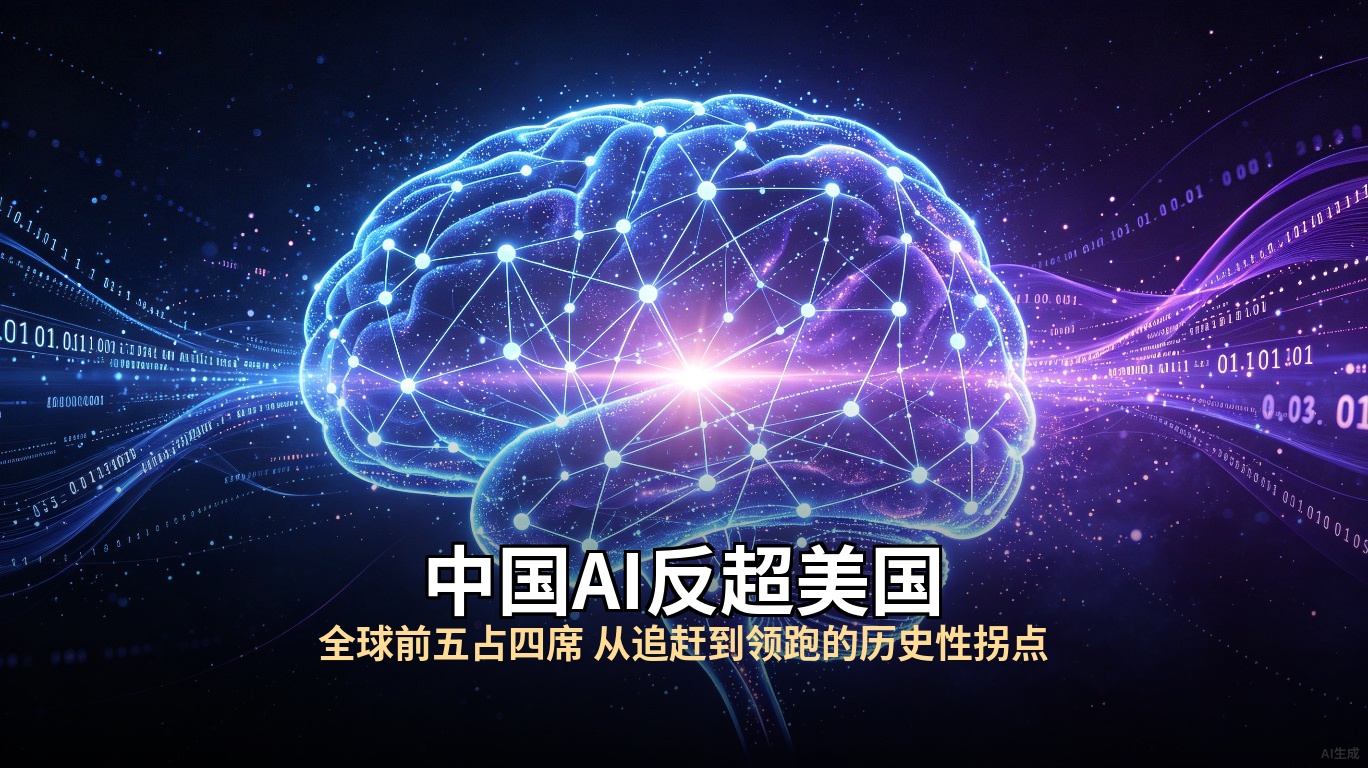 中国AI反超美国：全球前五占四席，这不是追赶是领跑
