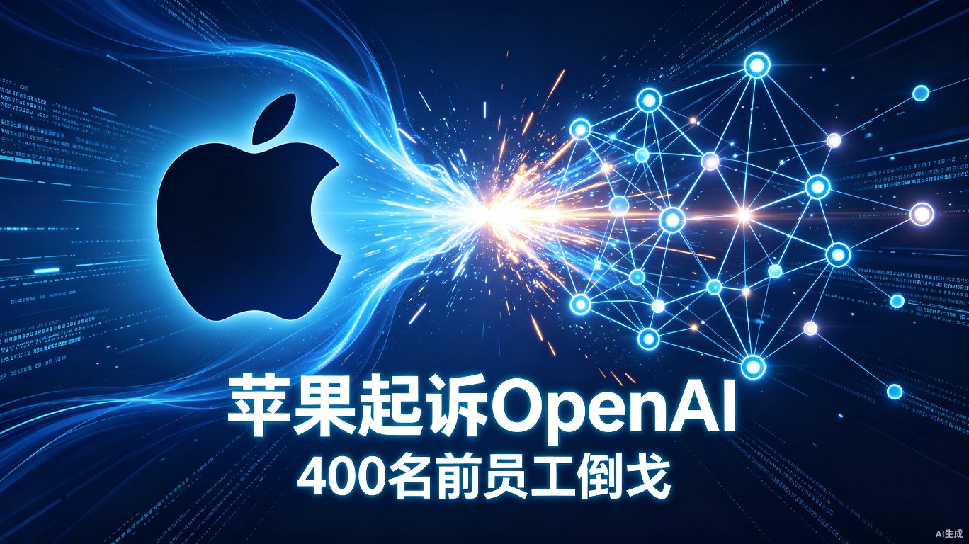 苹果起诉OpenAI：400名前员工倒戈，AI巨头的战争才刚刚开始