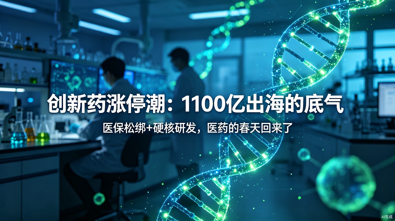 创新药涨停潮：1100亿出海的底气，医保松绑+硬核研发双轮驱动