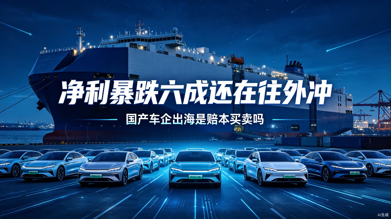 净利暴跌六成还在往外冲：国产车企出海是赔本买卖吗
