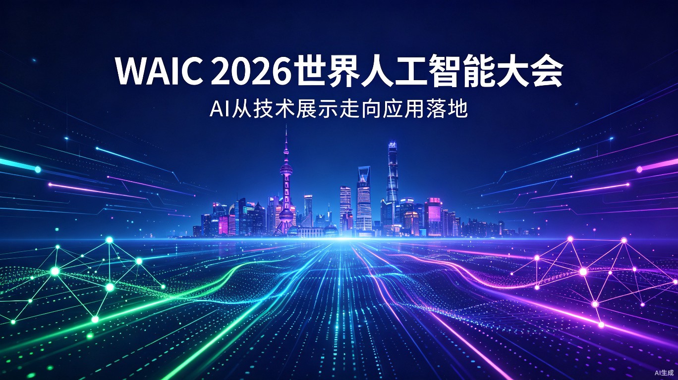 WAIC 2026今日开幕：10万平展区、300款首发产品，AI从技术展示走向应用落地