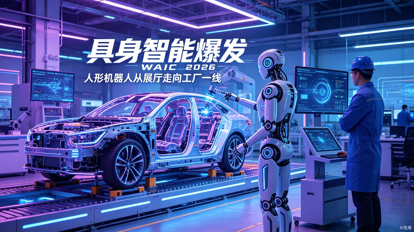 具身智能爆发 WAIC 2026：人形机器人从展厅走向工厂一线