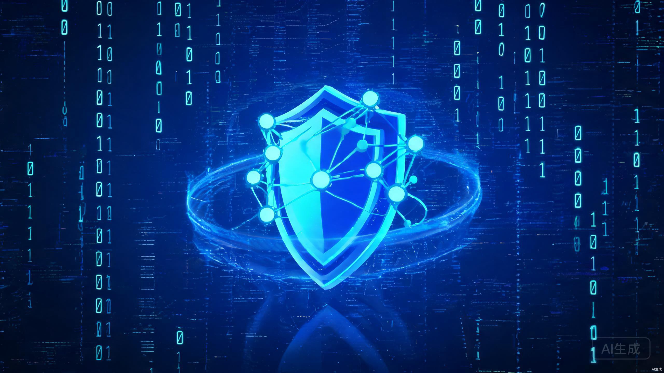 AI网络安全概念图