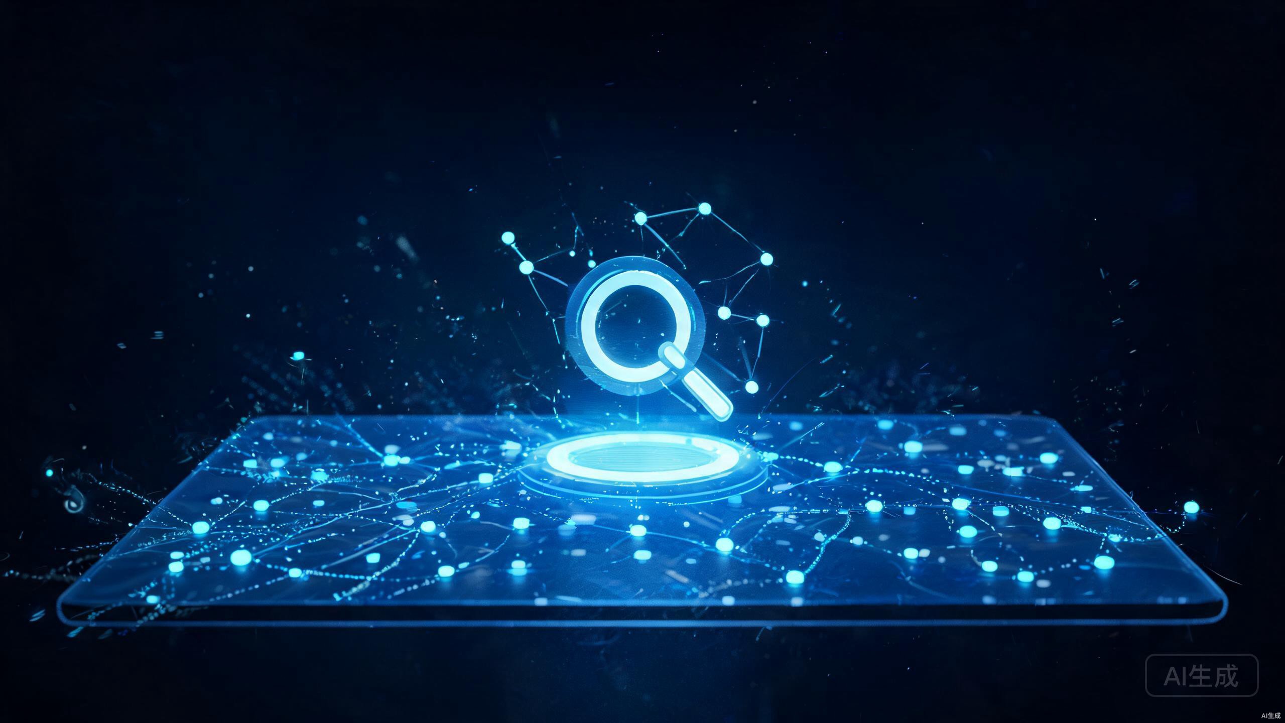 AI搜索全息界面