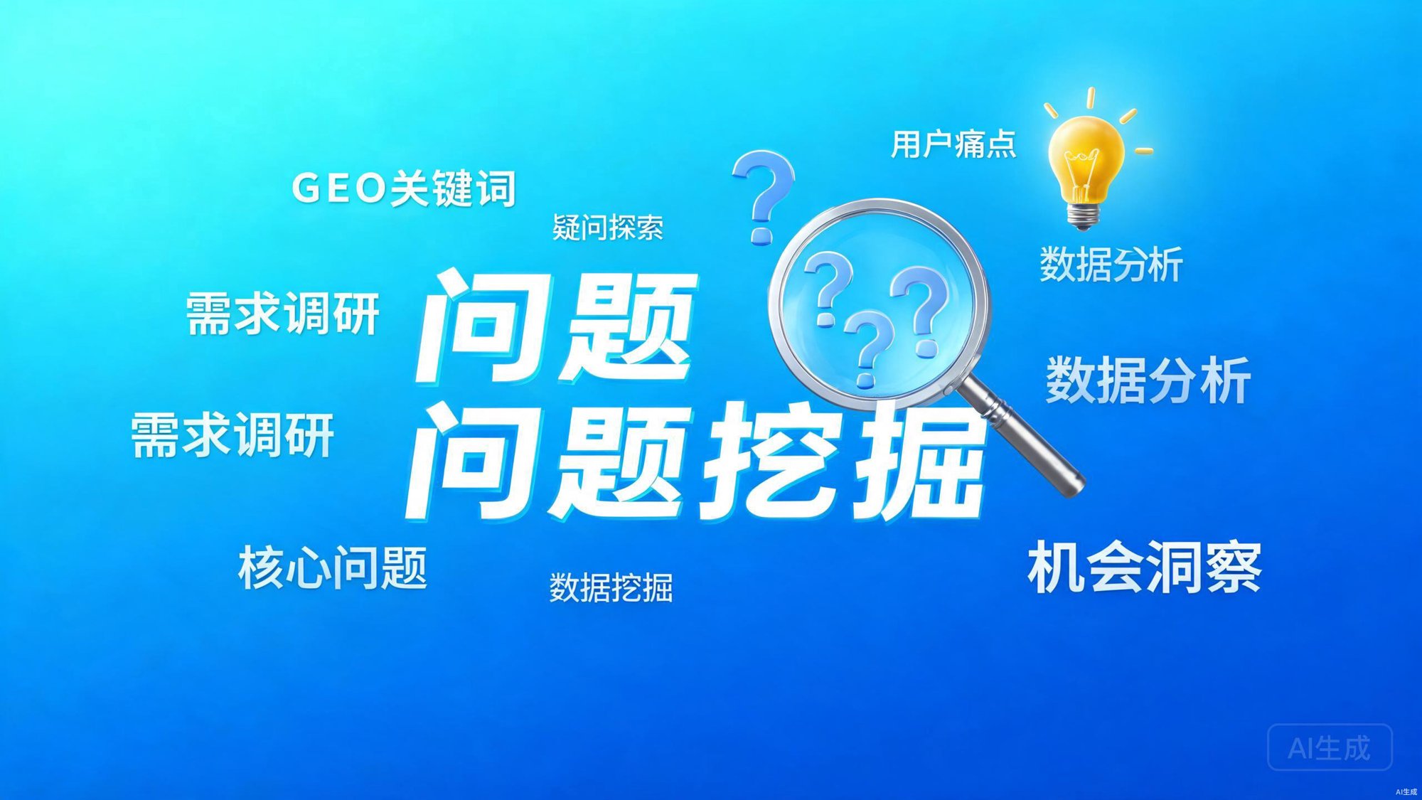 GEO关键词研究与问题挖掘方法