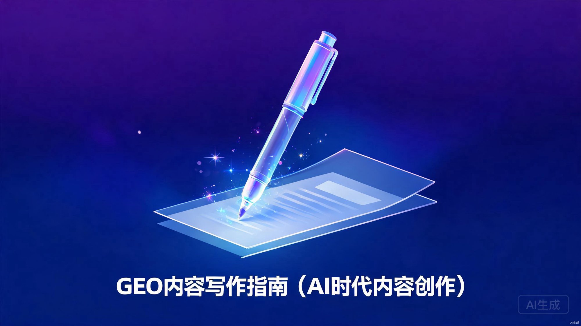 GEO内容写作指南（AI时代内容创作）