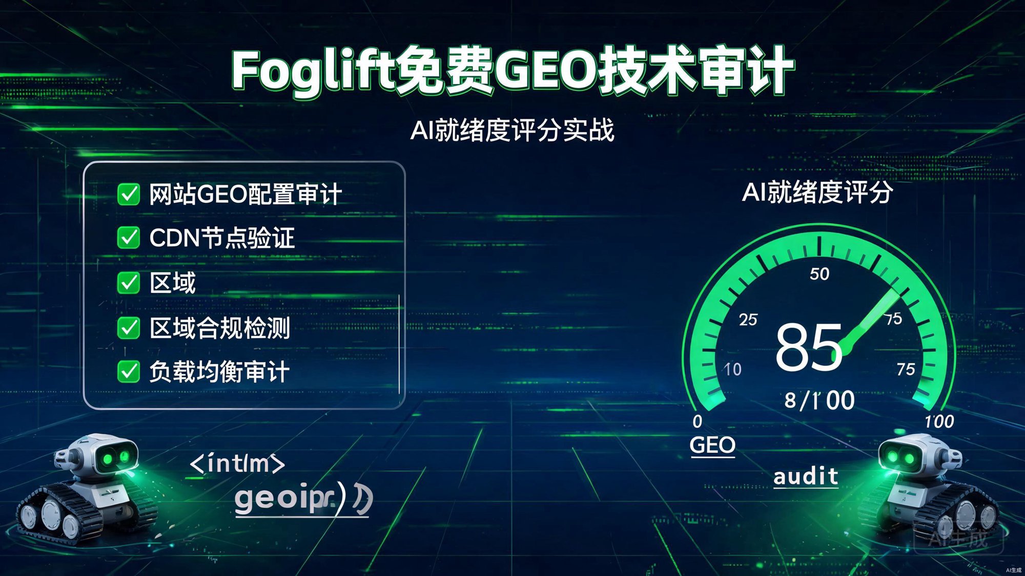 Foglift：免费GEO技术审计与AI就绪度评分实战