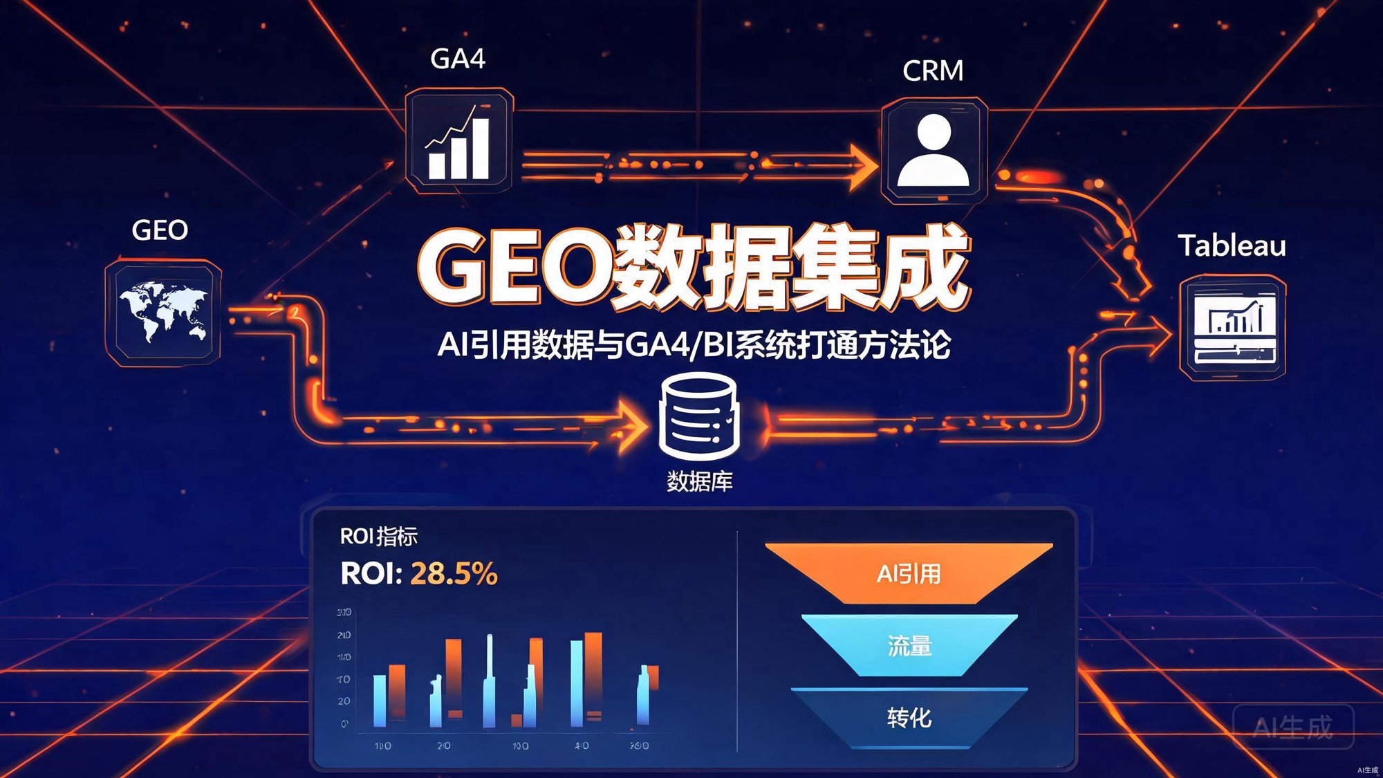 GEO数据集成：AI引用数据与GA4/BI系统打通方法论