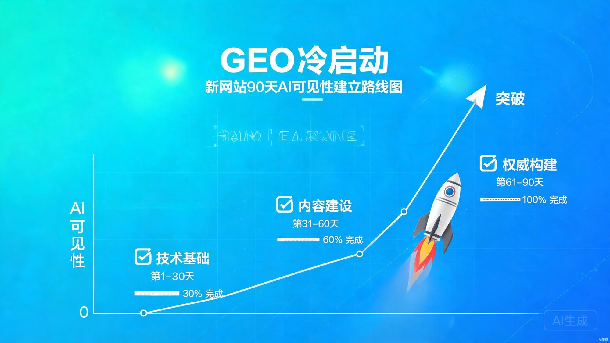 GEO冷启动：新网站90天AI可见性建立路线图