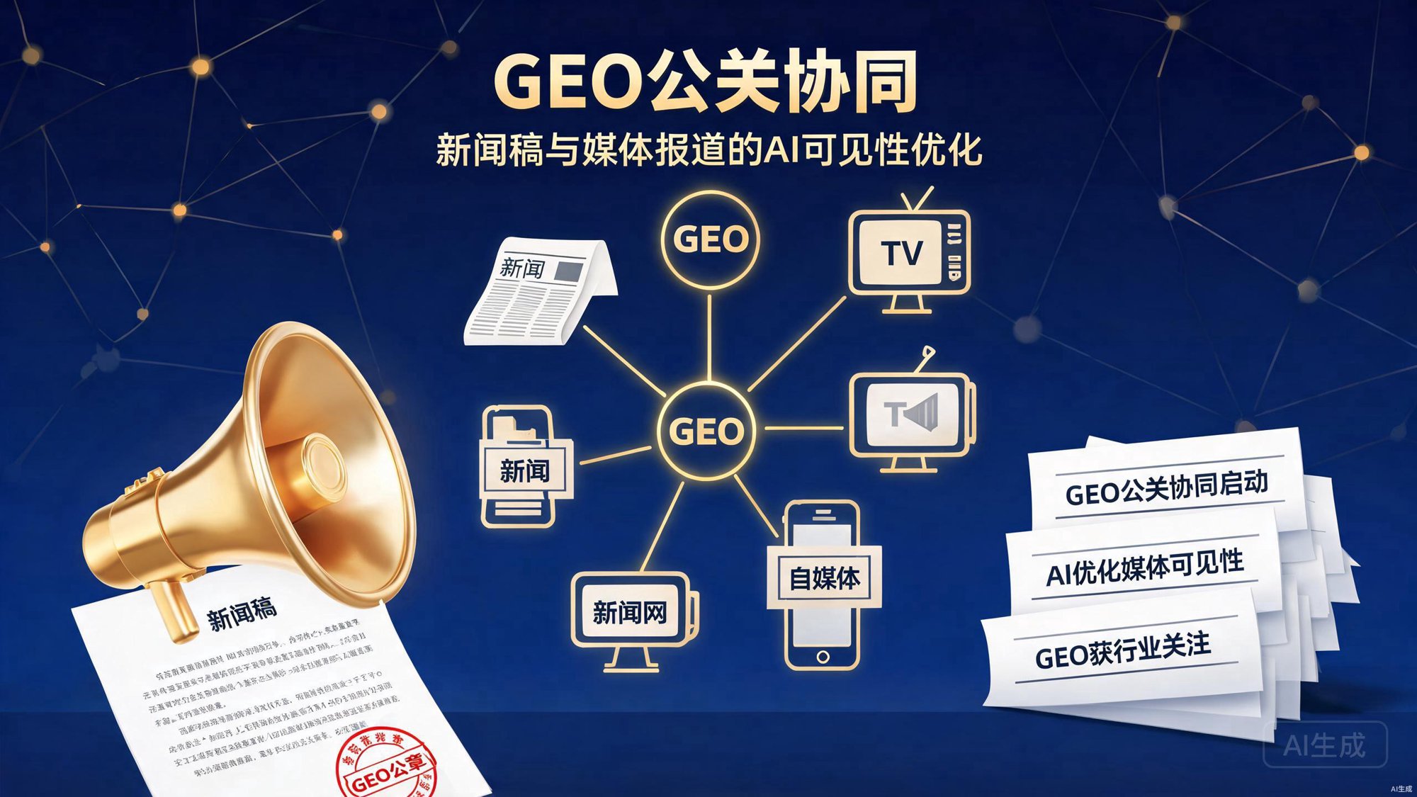 GEO公关协同：新闻稿与媒体报道的AI可见性优化
