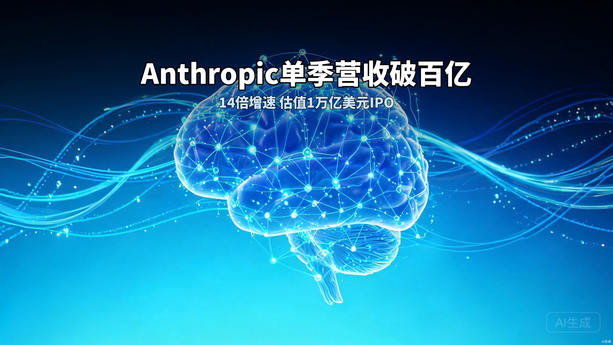 Anthropic单季营收破百亿：14倍增速的AI公司，凭什么估值1万亿美元？