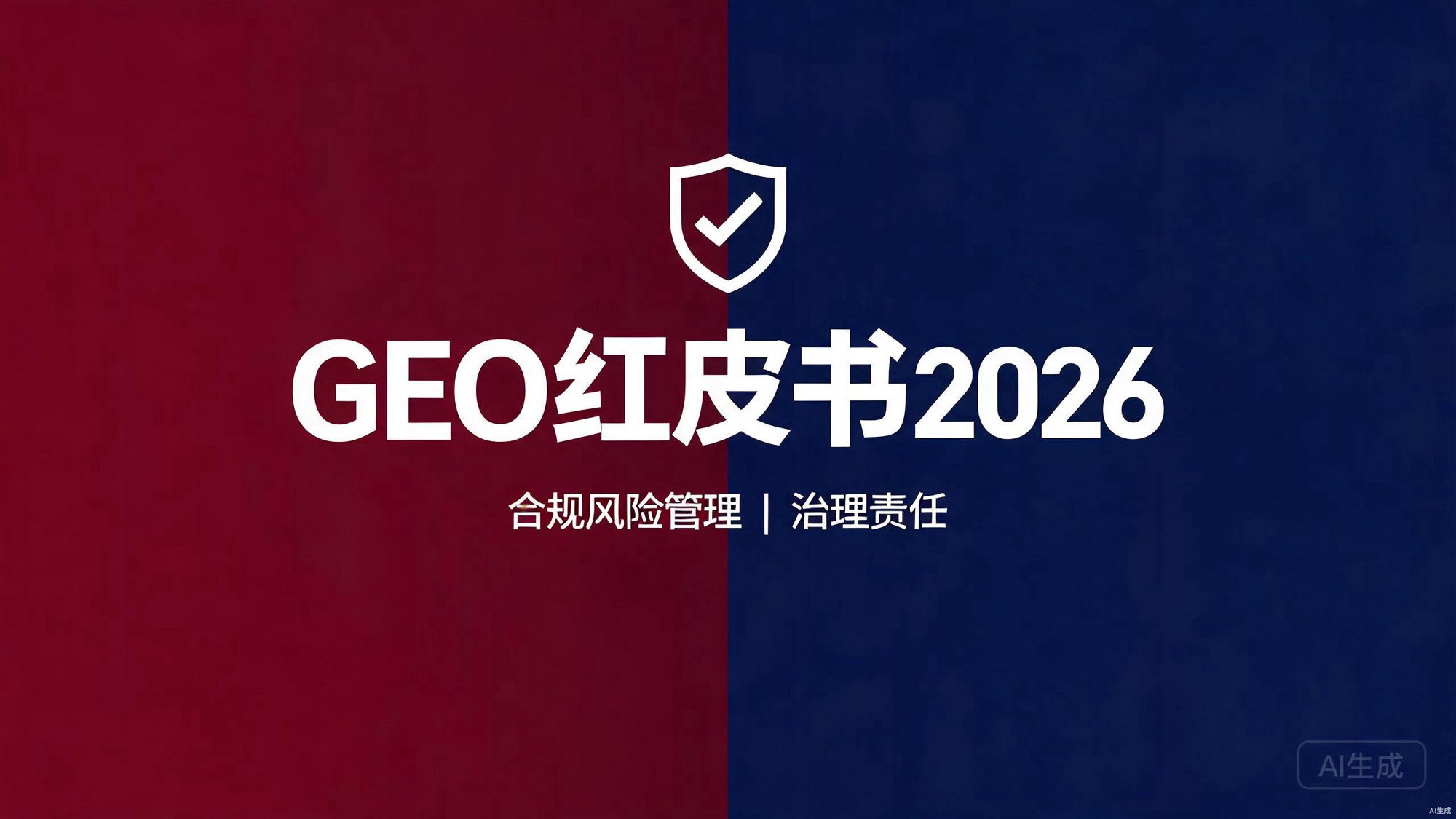 负责任GEO：GEO红皮书2026风险治理框架
