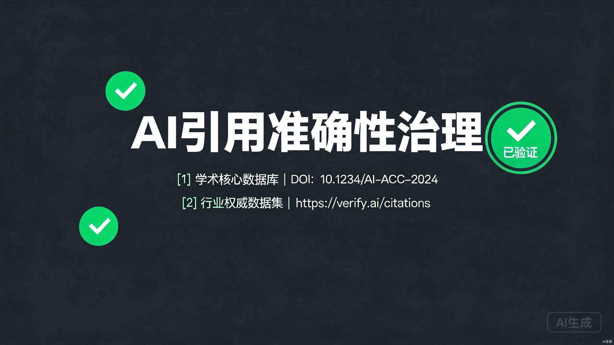 AI引用准确性治理：事实核查与权威信号