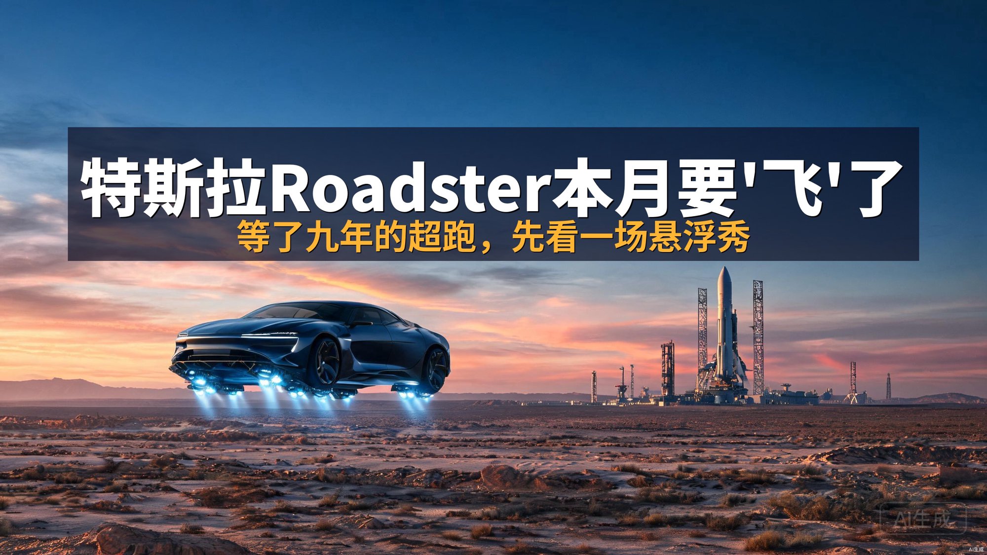 特斯拉Roadster本月要'飞'了：等了九年的超跑，先看一场悬浮秀
