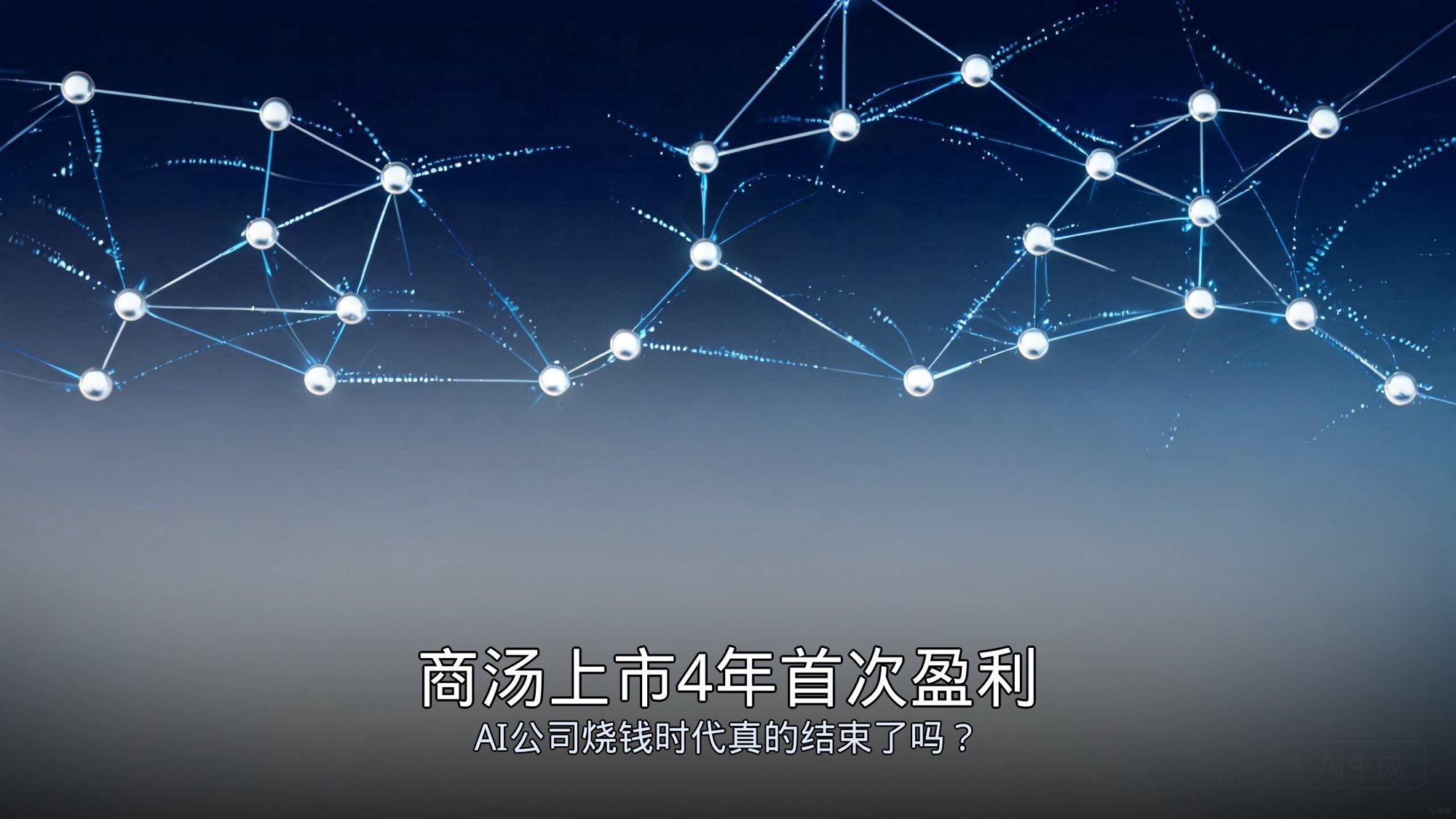 商汤上市4年首次盈利：AI公司烧钱时代真的结束了吗？