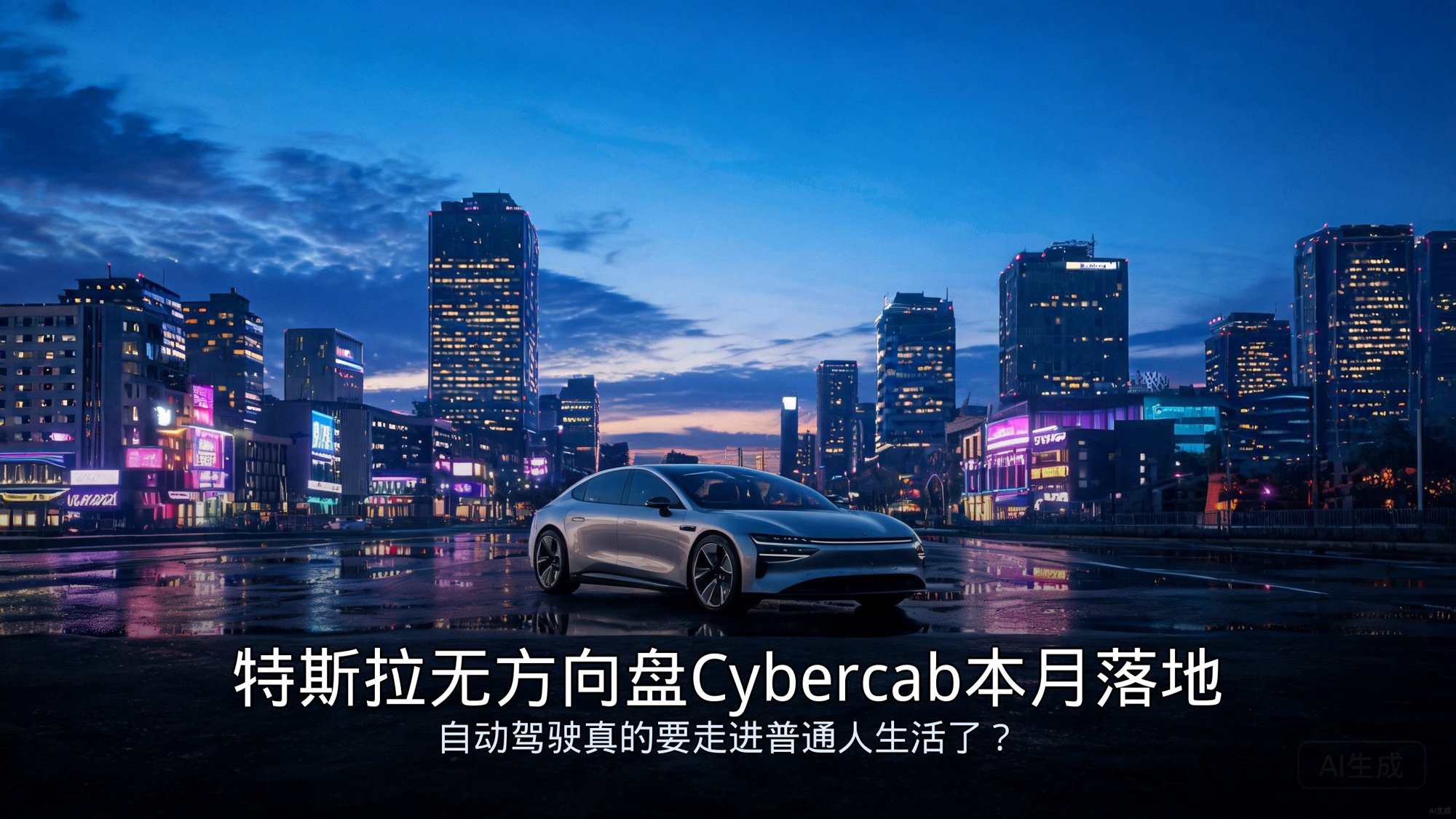 特斯拉无方向盘Cybercab本月落地：自动驾驶真的要走进普通人生活了？