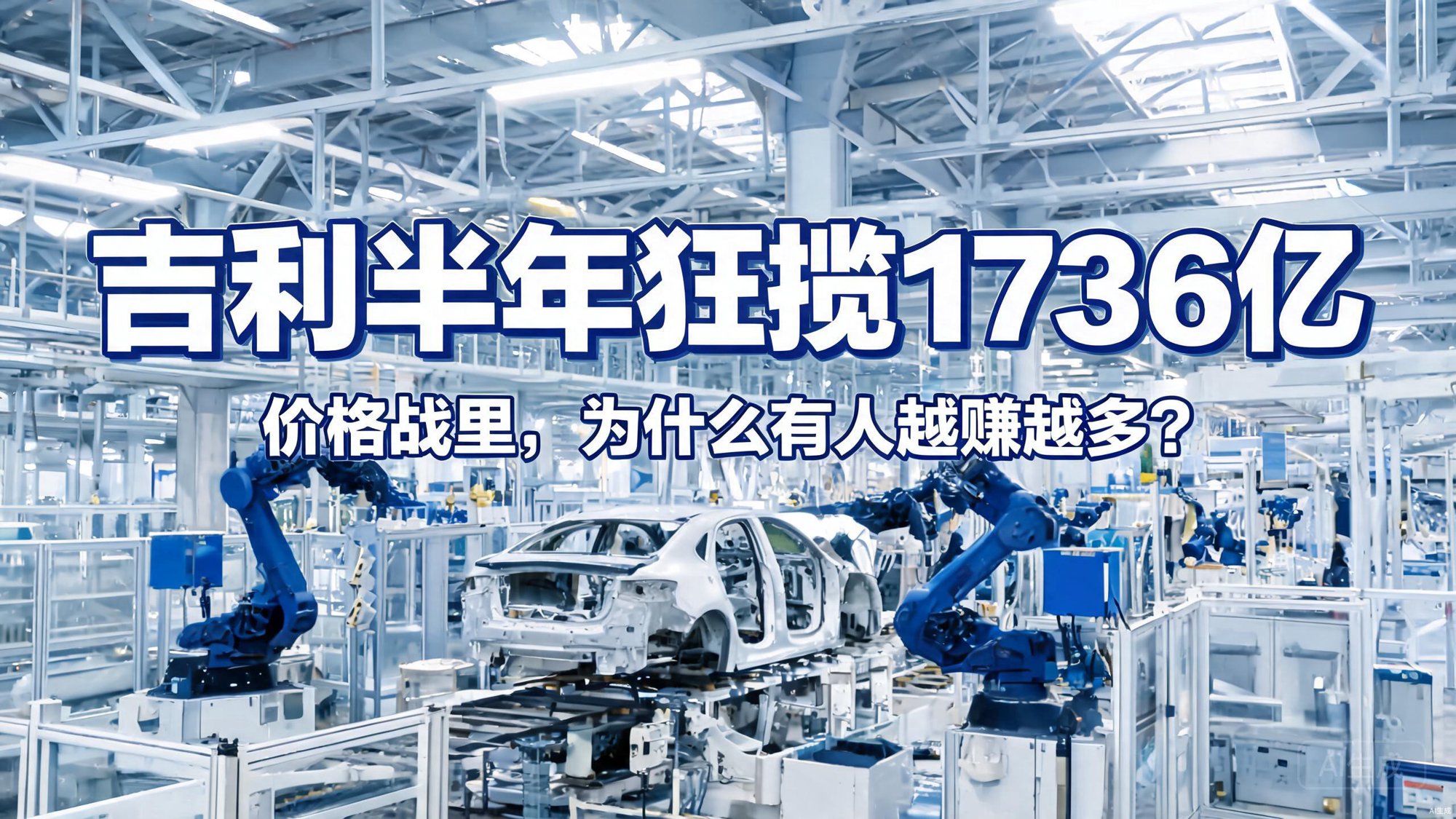 吉利半年狂揽1736亿：中国汽车打价格战，为什么有人反而越赚越多？