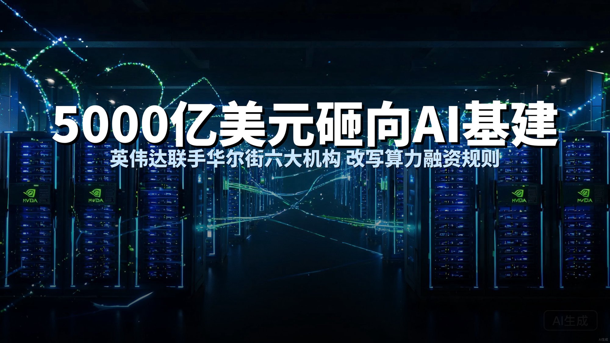 英伟达联手华尔街砸下5000亿美元：AI算力融资的游戏规则彻底变了