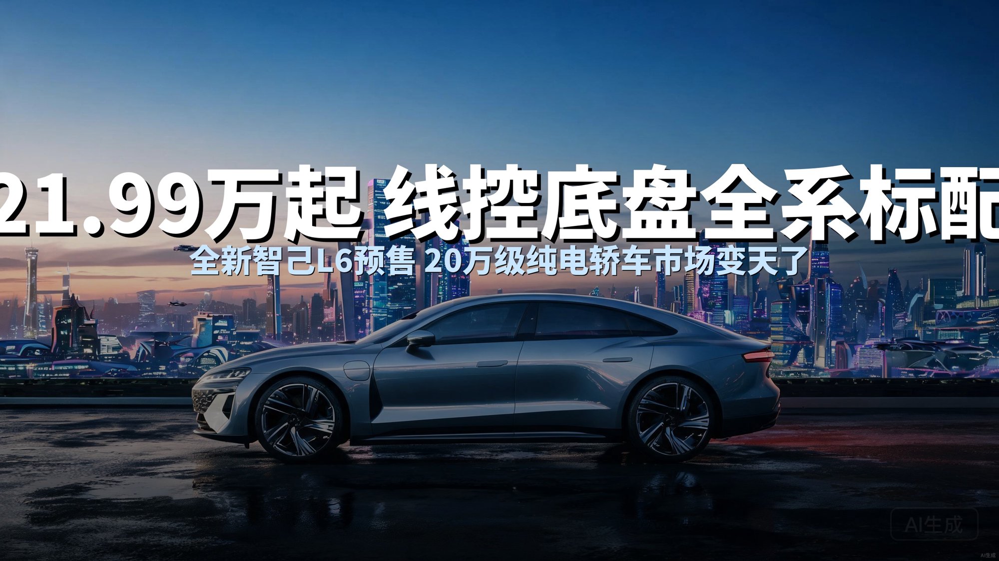 21.99万起标配线控底盘：全新智己L6预售，20万级纯电轿车要变天