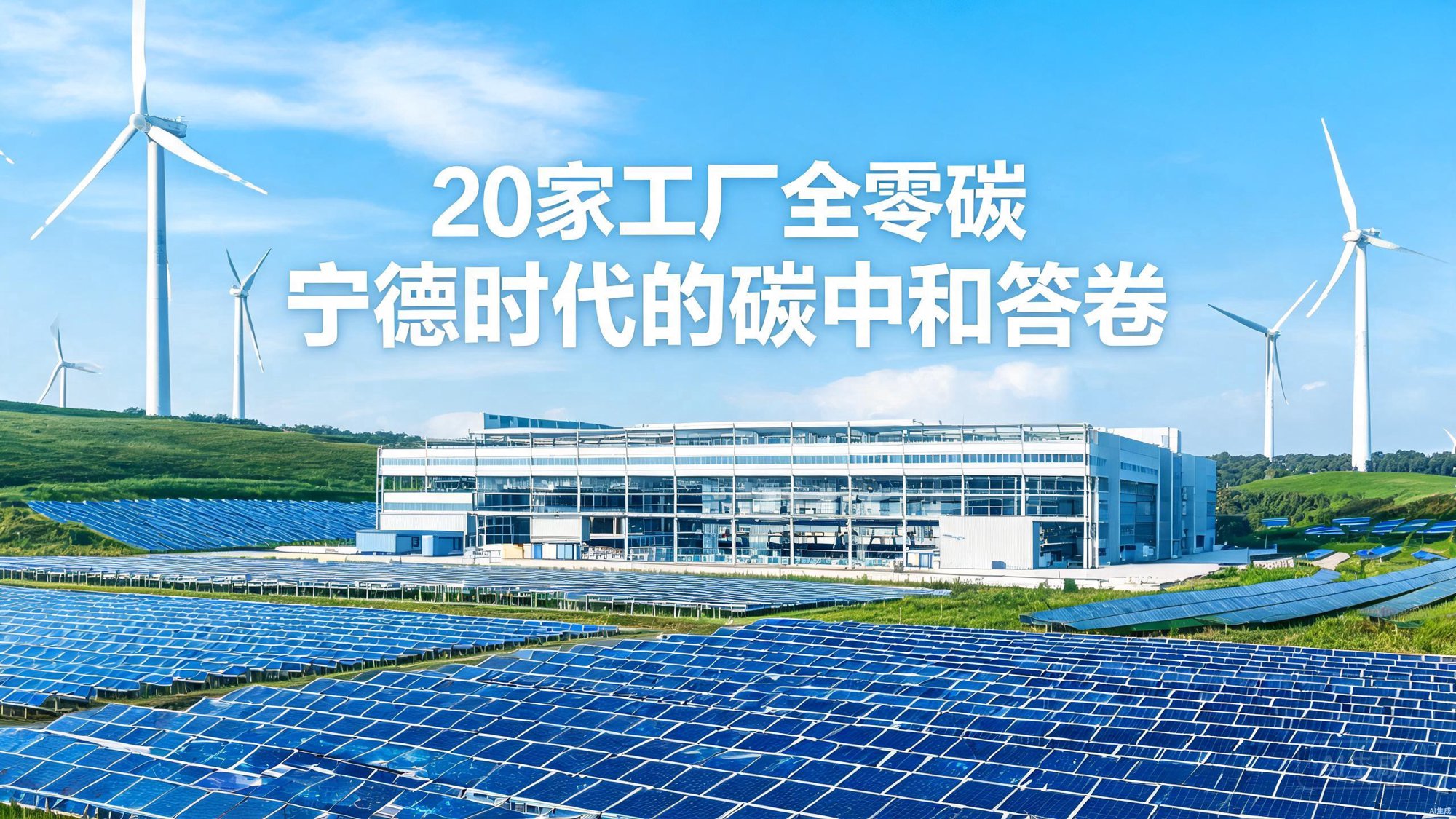 20家工厂全部零碳：宁德时代撕开碳中和遮羞布，2035价值链目标不是喊口号