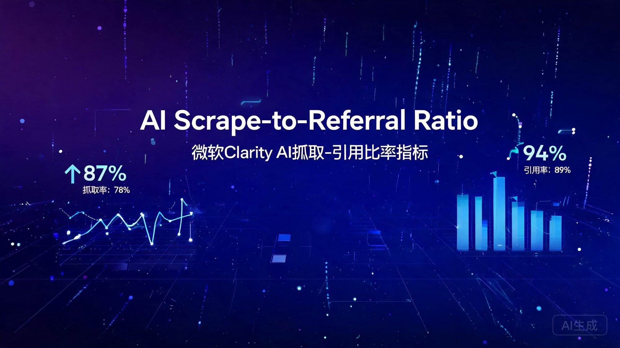 AI Scrape-to-Referral Ratio：微软Clarity AI抓取-引用比率指标