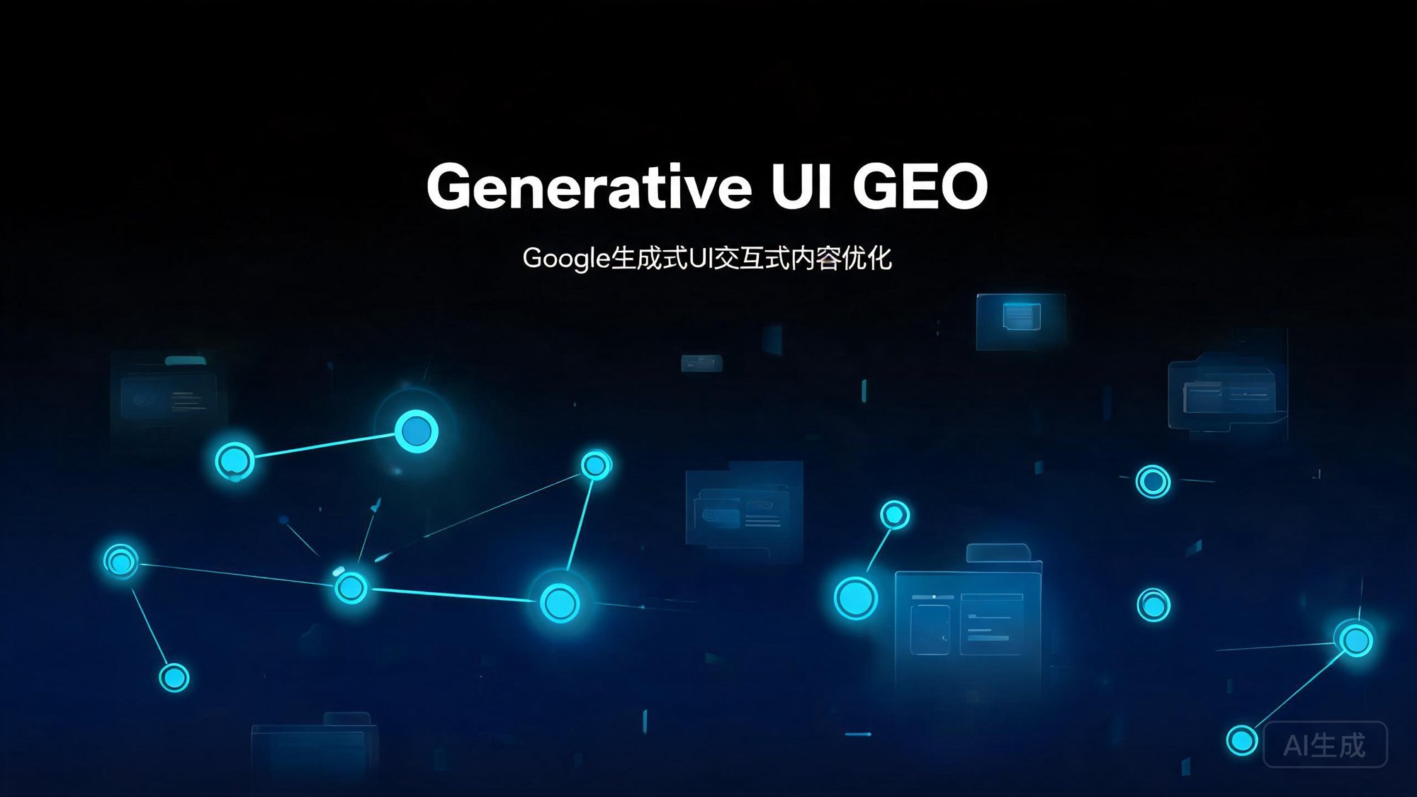 Generative UI GEO：Google生成式UI扩展后的交互式内容优化