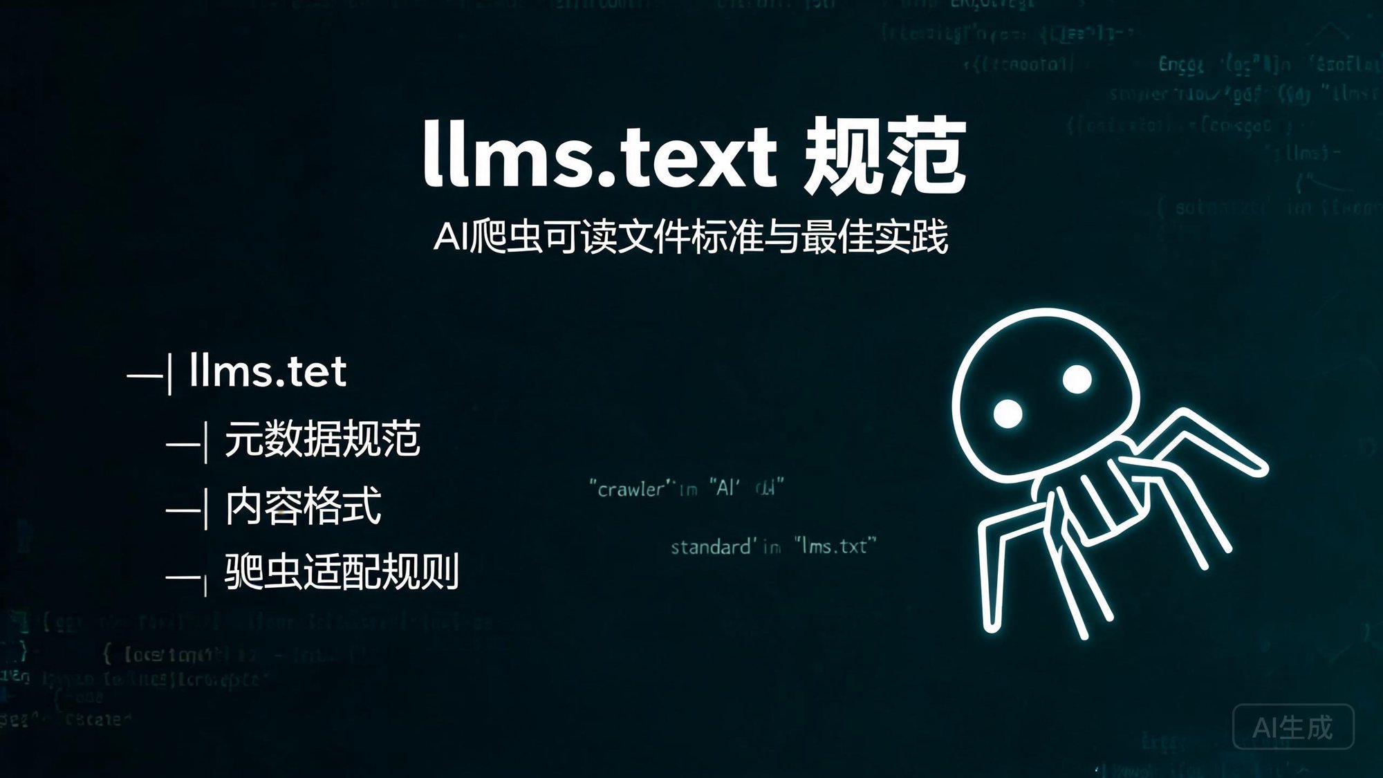 llms.txt规范：AI爬虫可读文件标准与GEO内容暴露最佳实践
