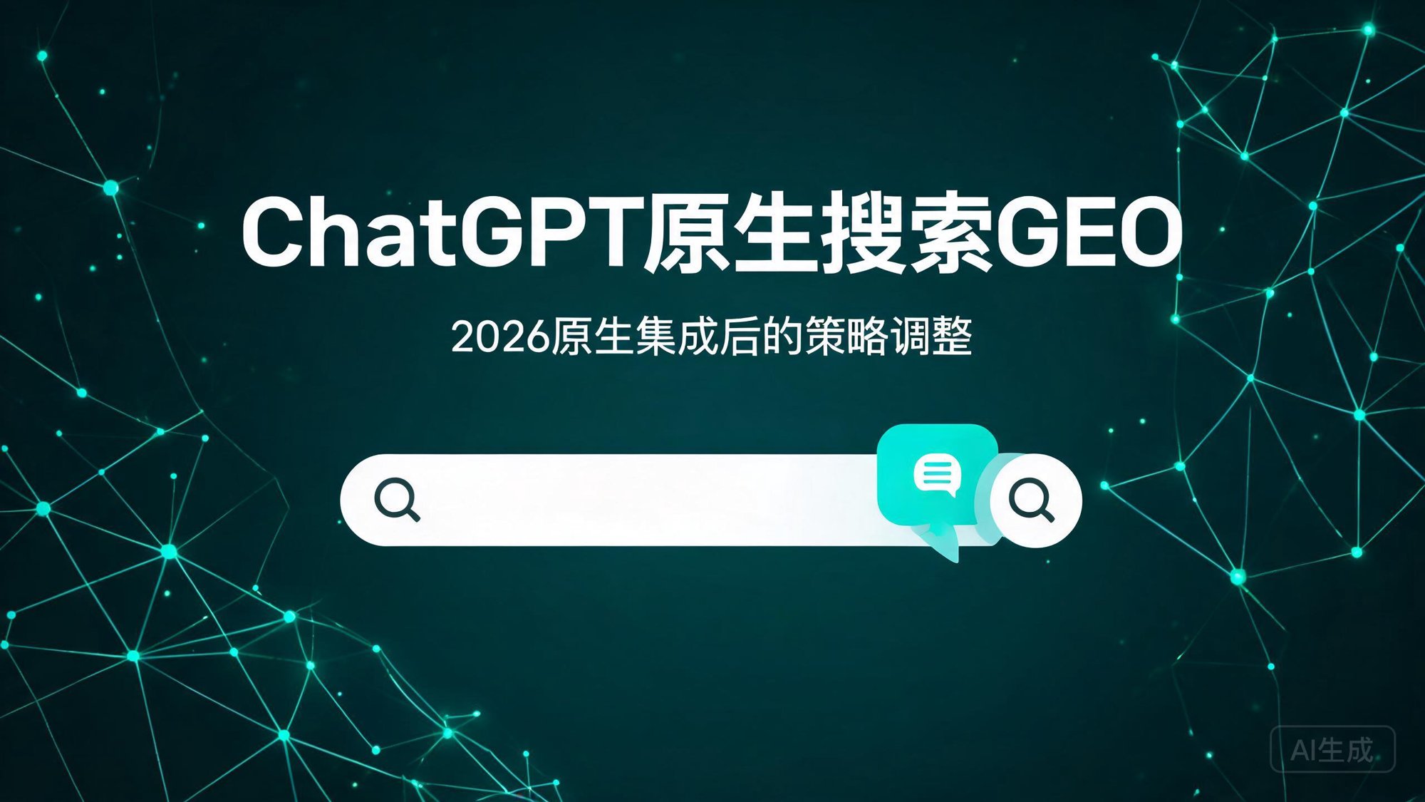 ChatGPT原生搜索GEO：2026原生网页搜索集成后的优化策略调整