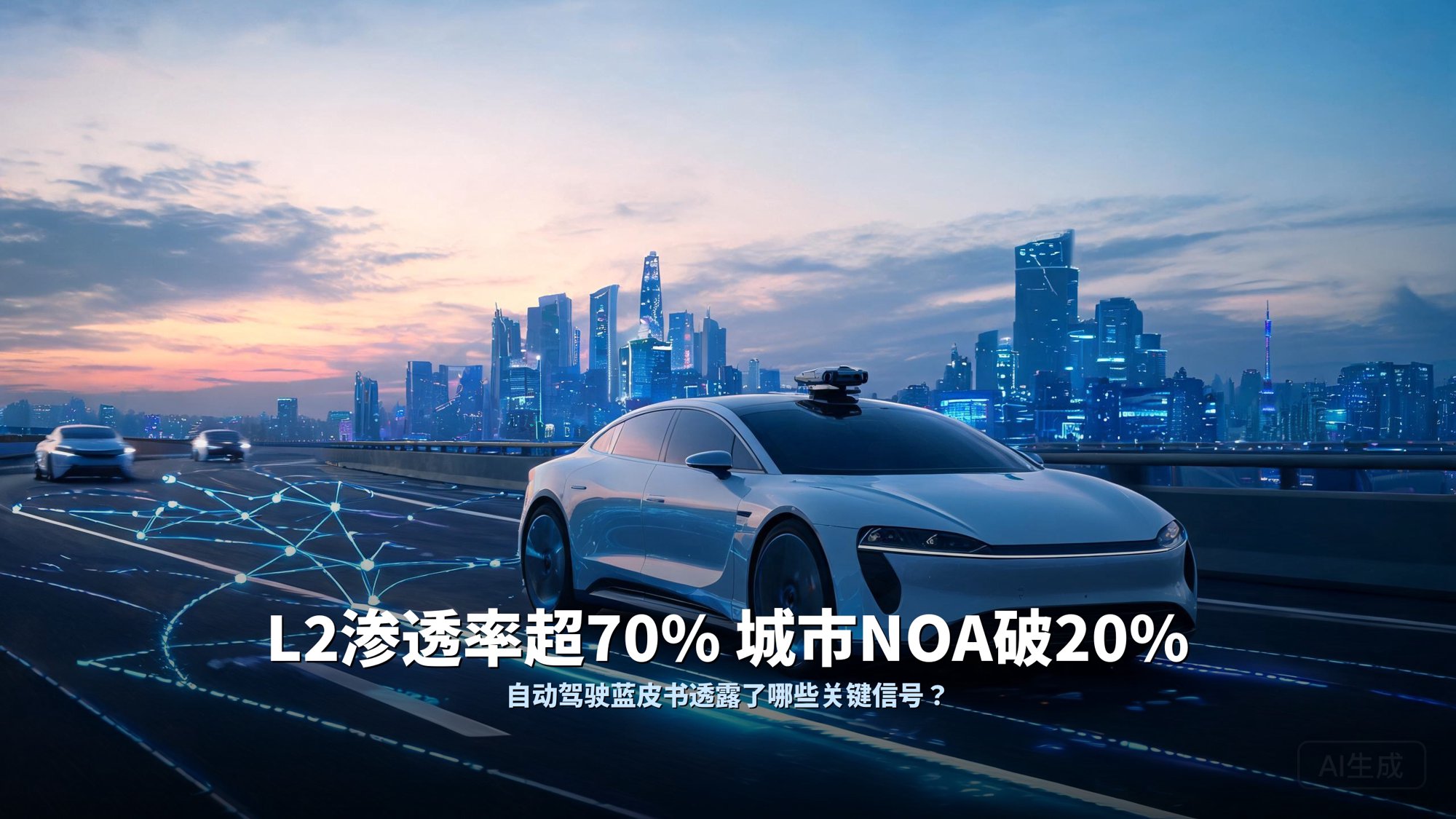 L2渗透率超70%城市NOA破20%：自动驾驶蓝皮书透露了哪些关键信号？