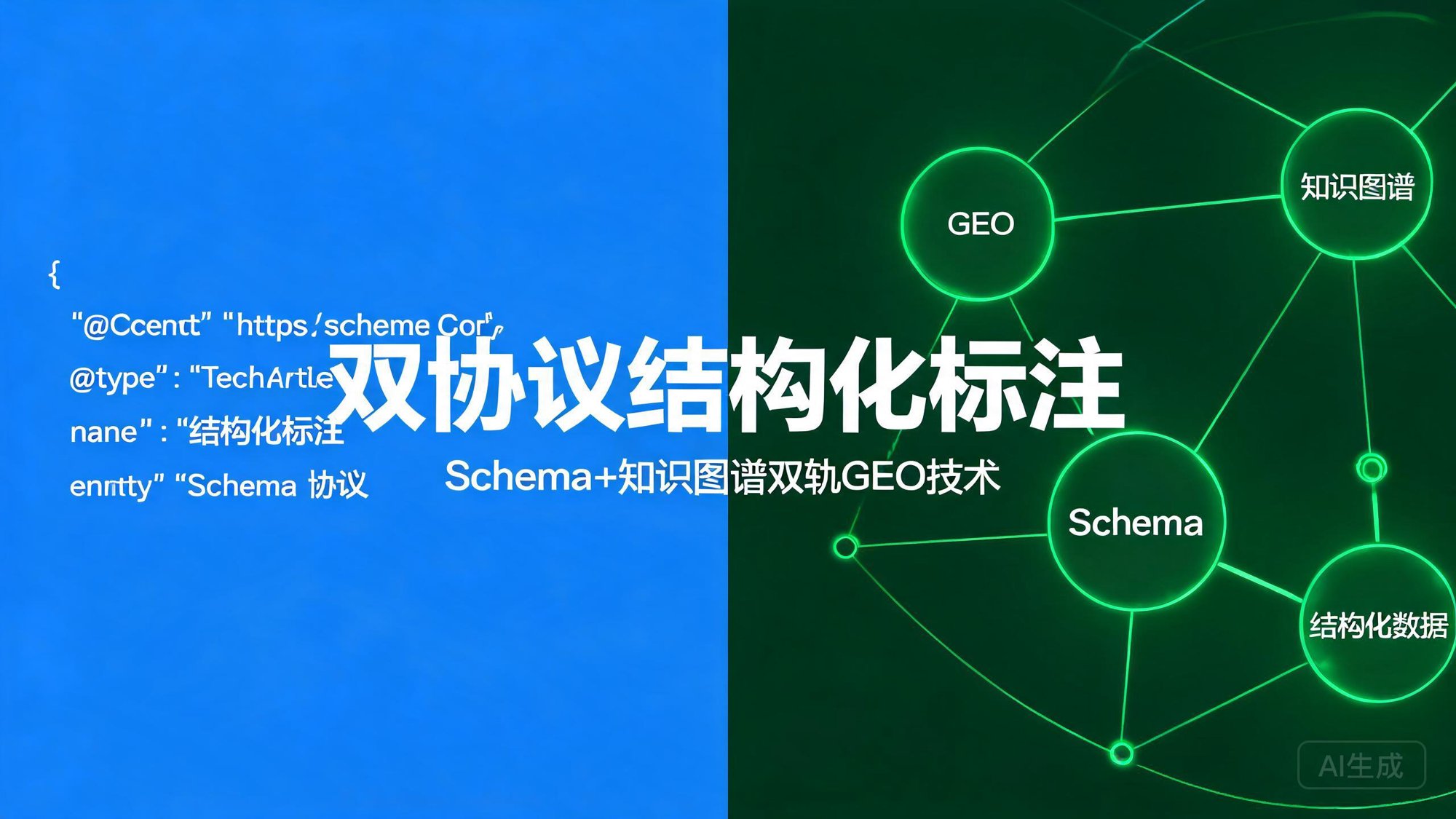 双协议结构化标注：Schema.org与知识图谱双轨GEO技术