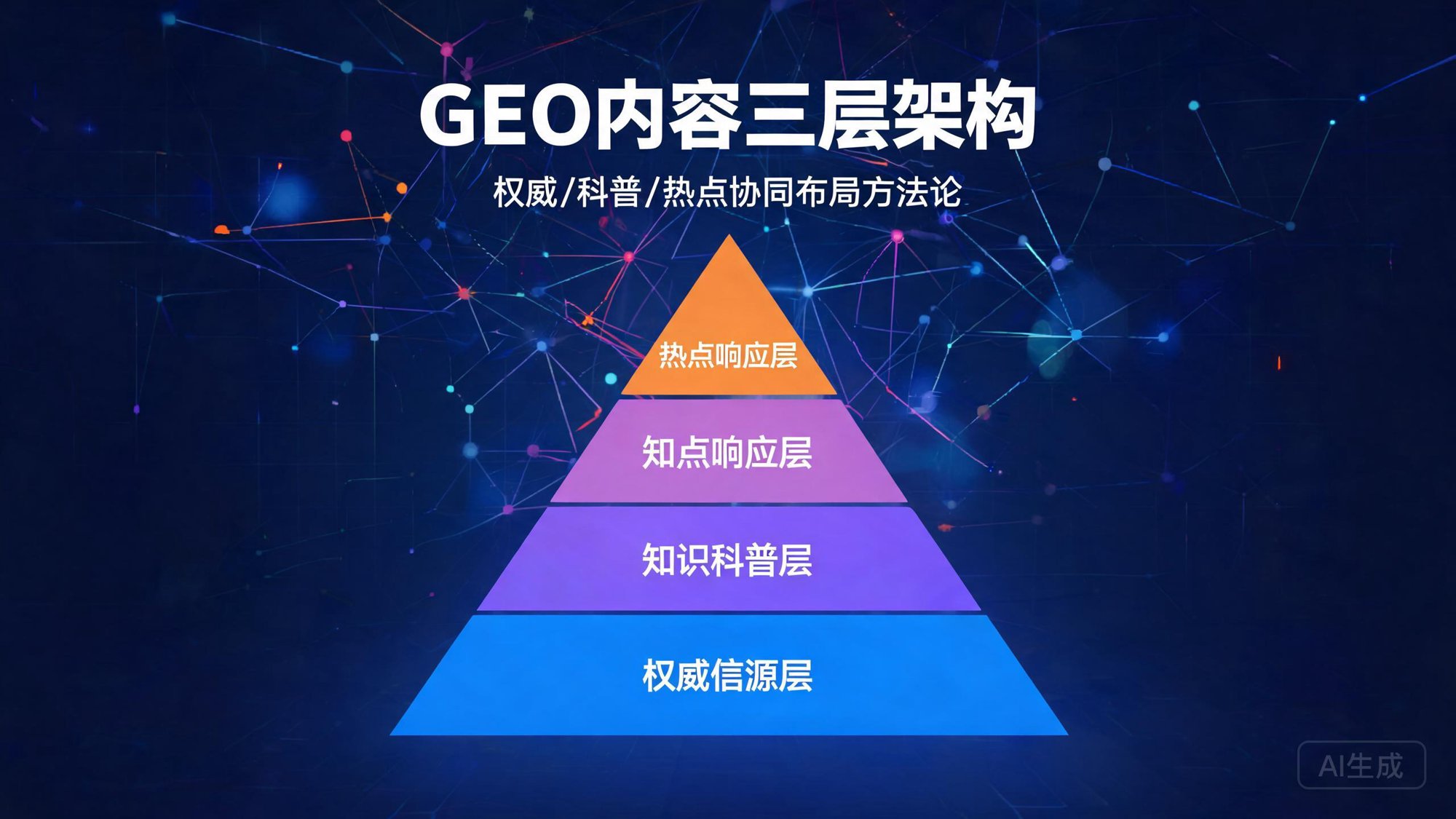 GEO内容三层架构：权威信源层/知识科普层/热点响应层布局方法论