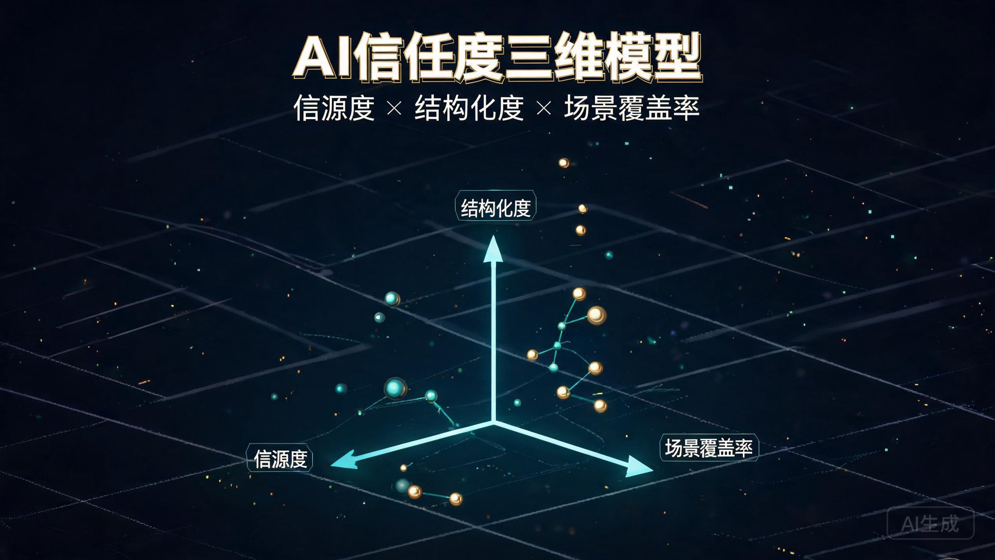 AI信任度三维模型：信源度×结构化度×场景覆盖率量化评估框架