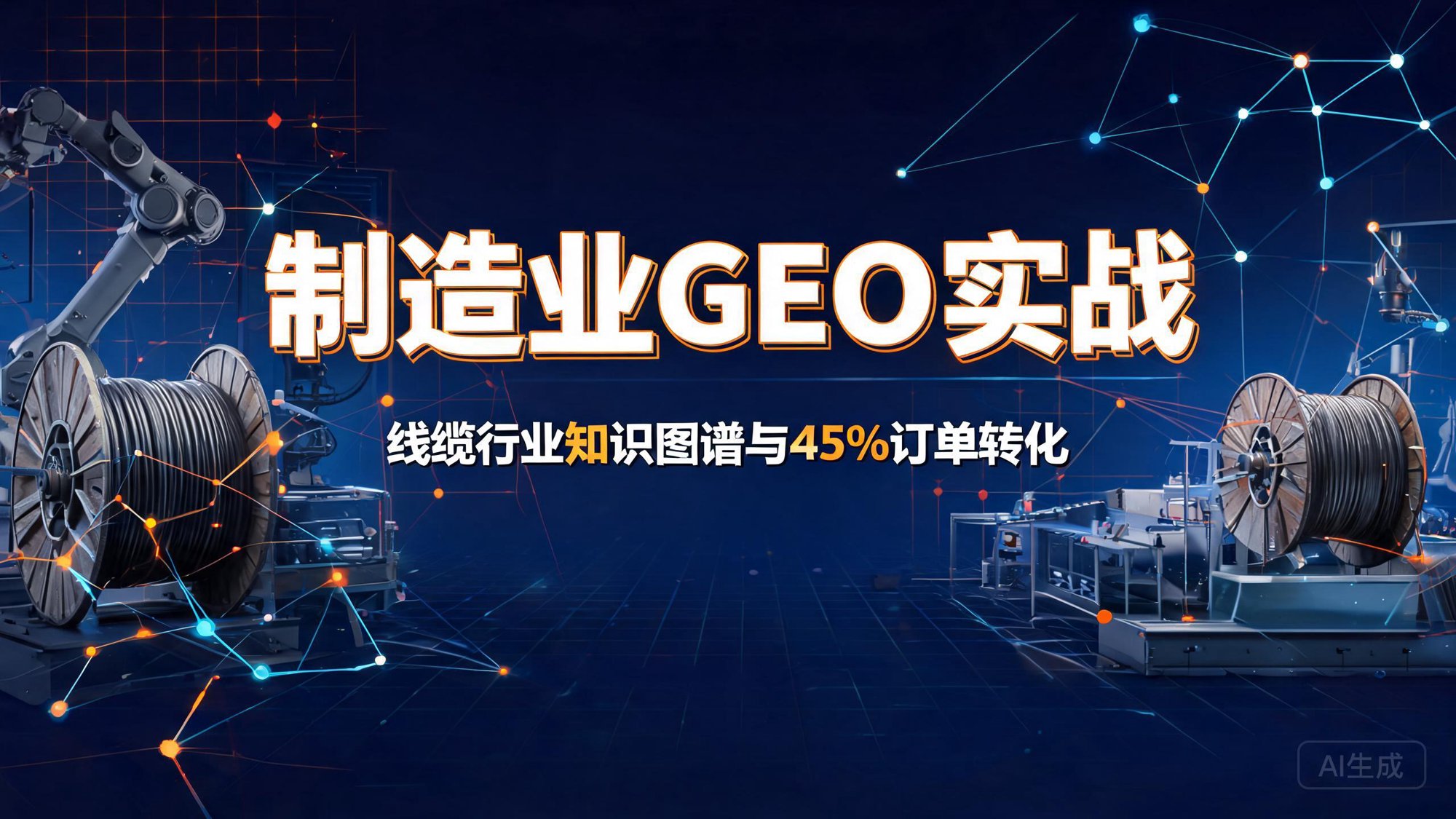 制造业GEO实战：线缆行业知识图谱构建与45%线上订单转化案例