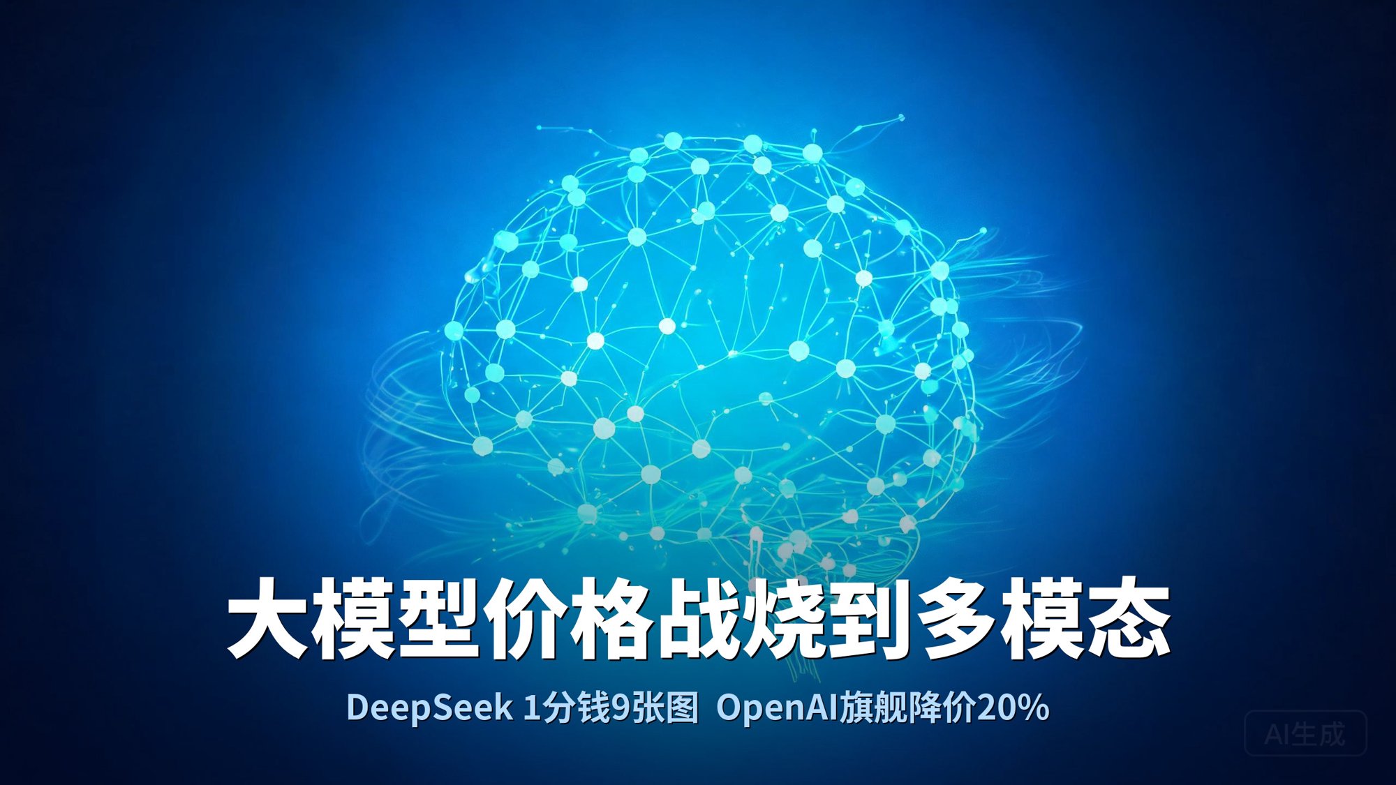 大模型价格战烧到多模态：DeepSeek 1分钱9张图，OpenAI旗舰降价20%，AI应用的拐点真的来了