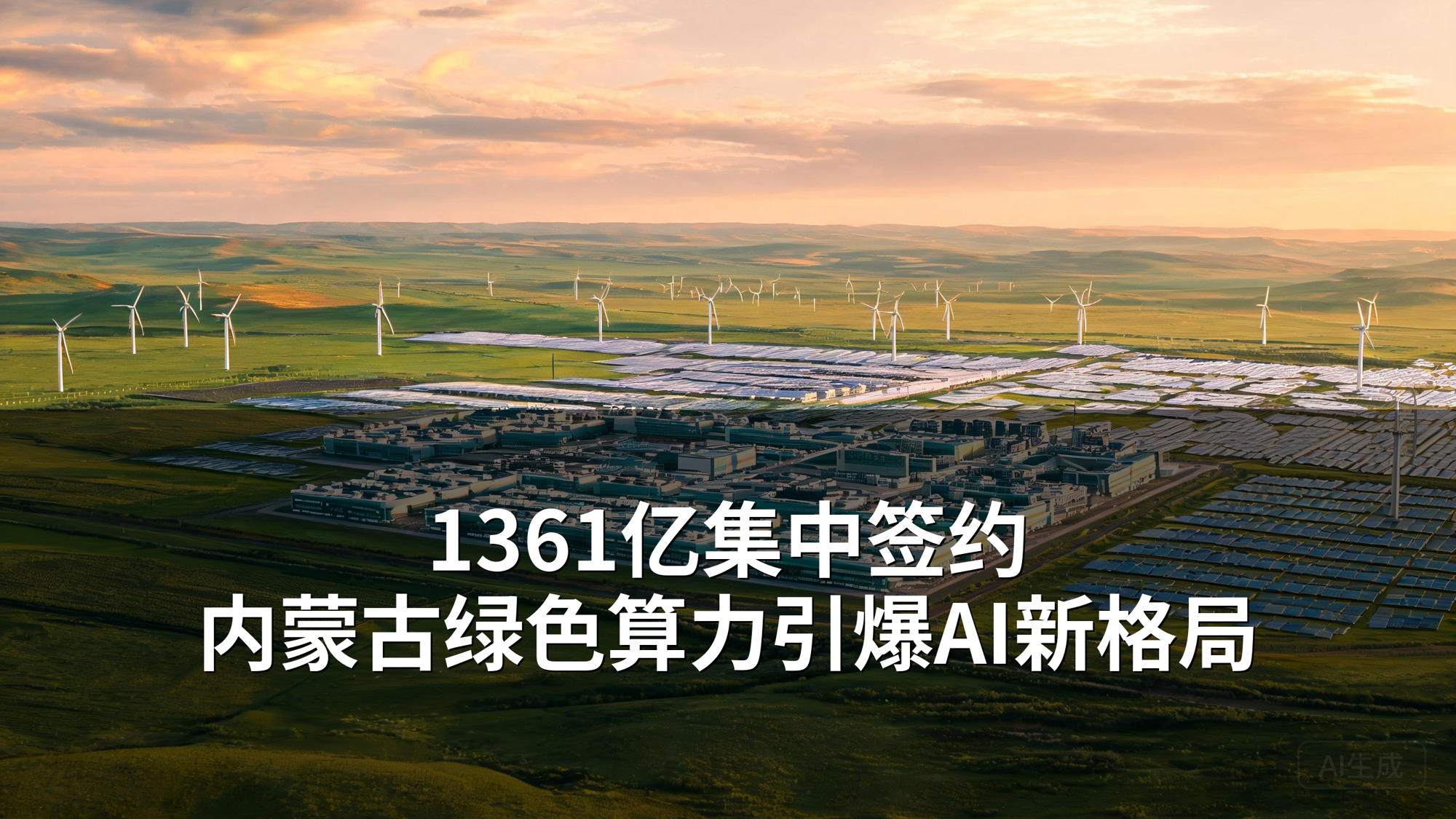 1361亿集中签约：内蒙古正在从卖电变成卖Token