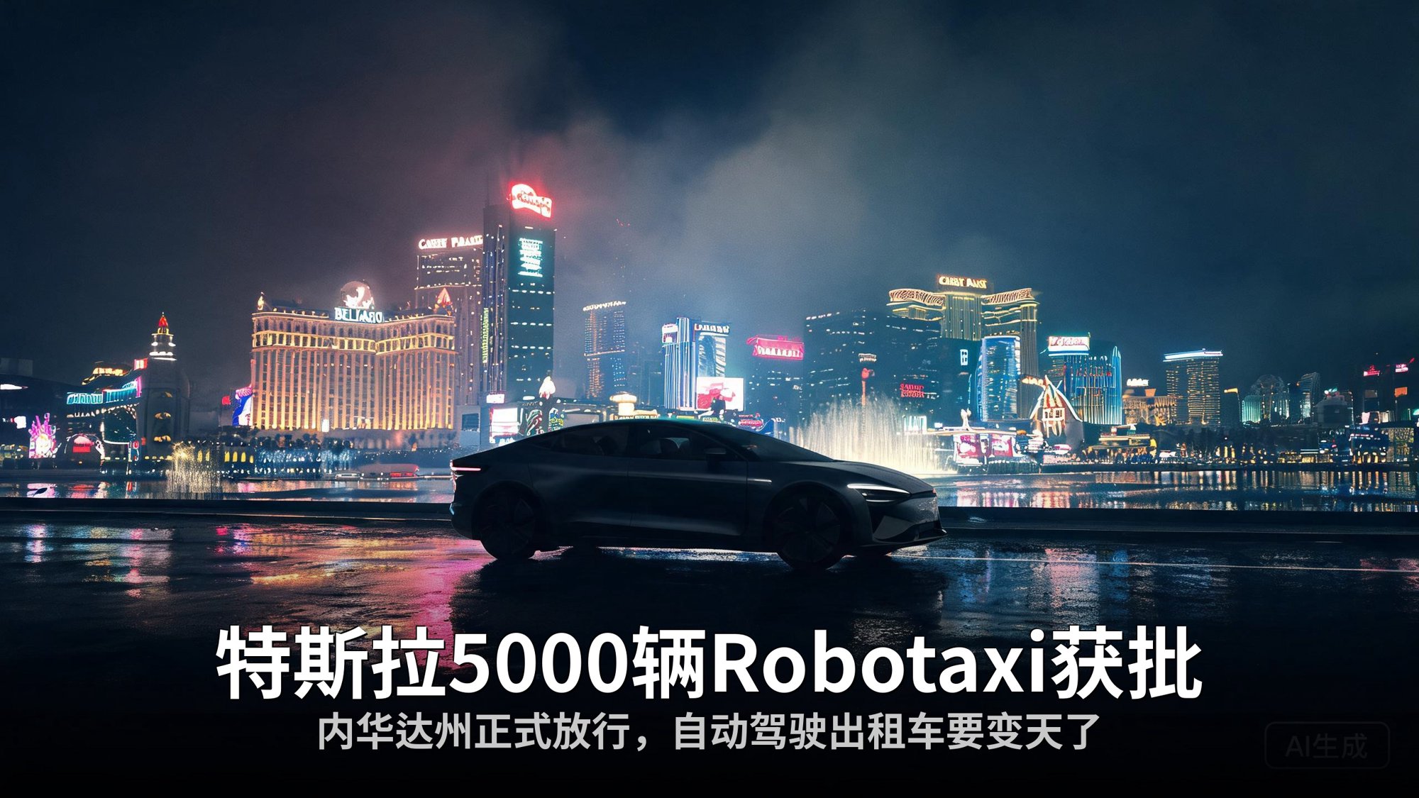 特斯拉5000辆Robotaxi获批内华达州：自动驾驶出租车的大规模商业化，要来了？
