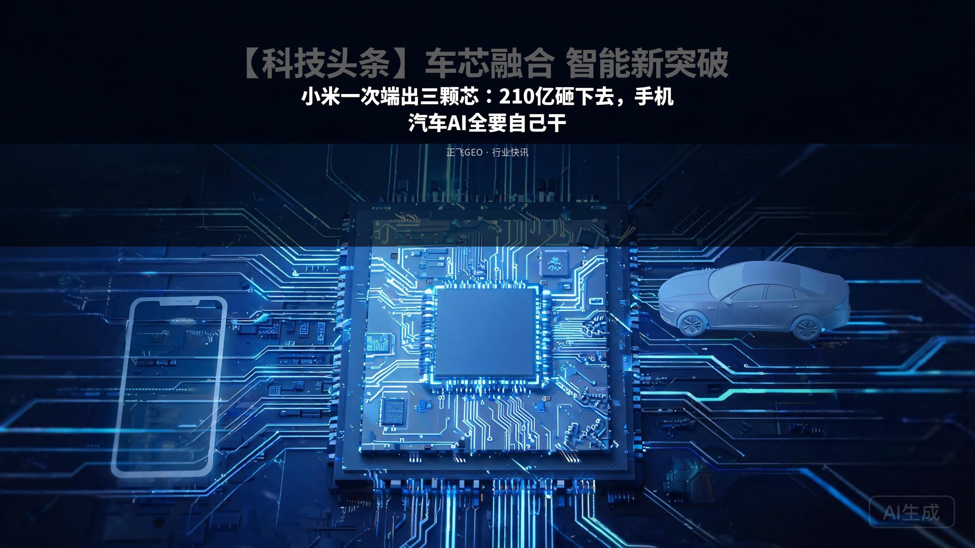 小米一次端出三颗芯：210亿砸下去，手机汽车AI全要自己干