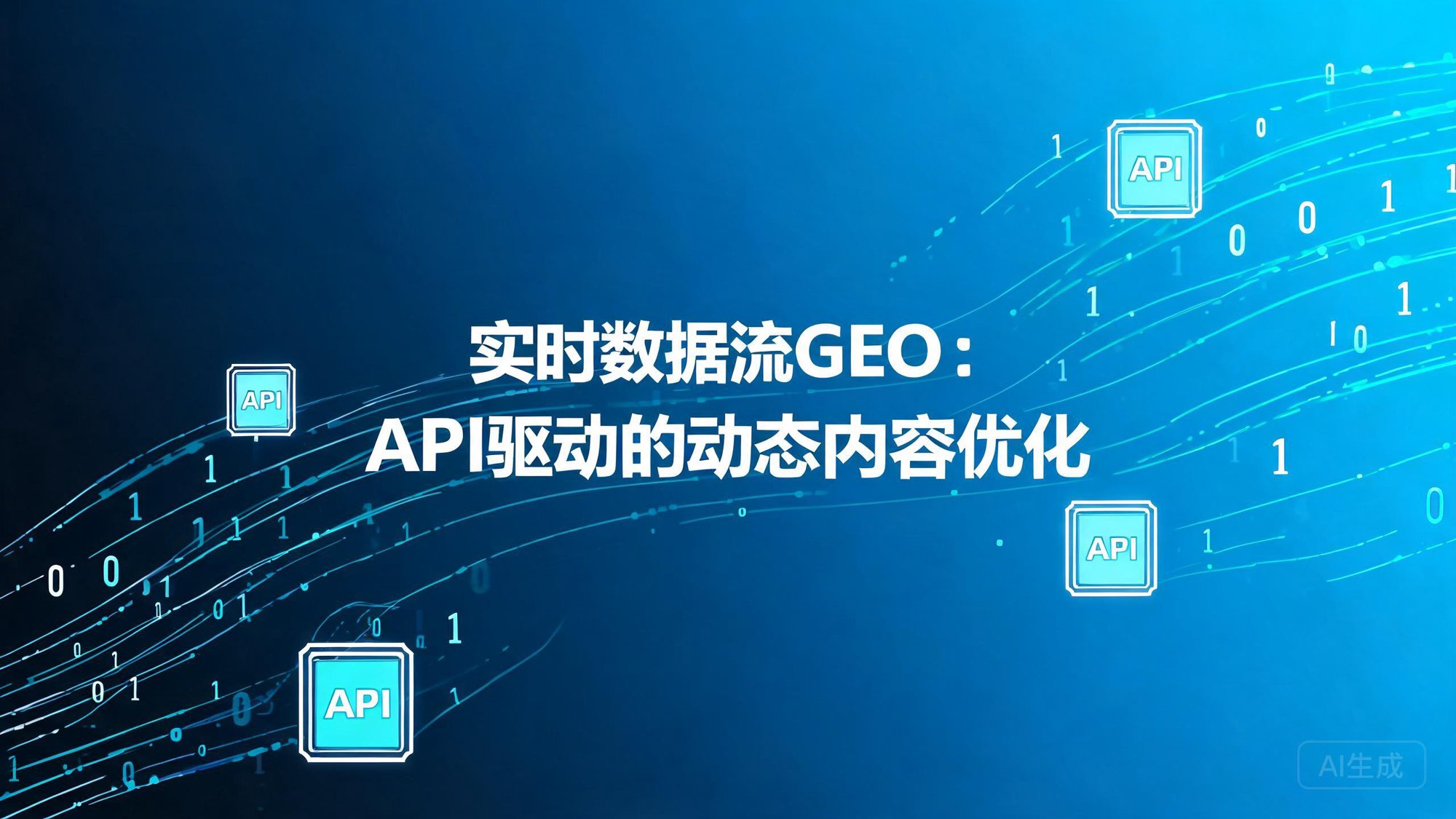 实时数据流GEO：API驱动的动态内容在AI搜索中的即时引用优化