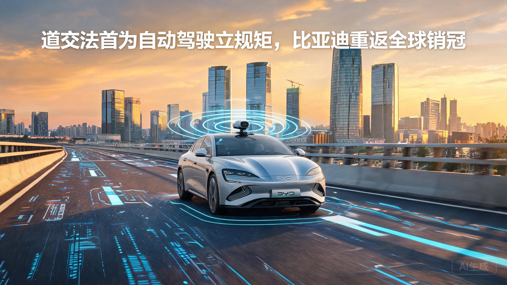道交法首为自动驾驶"立规矩"，比亚迪重返全球销冠，中国新能源车的拐点来了吗？
