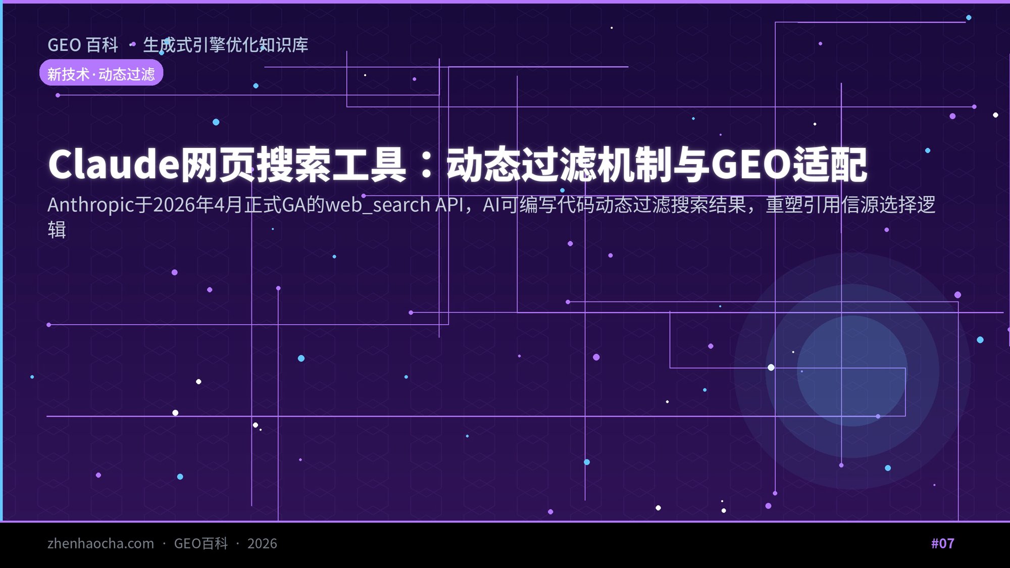 Claude网页搜索工具：动态过滤机制与GEO适配策略
