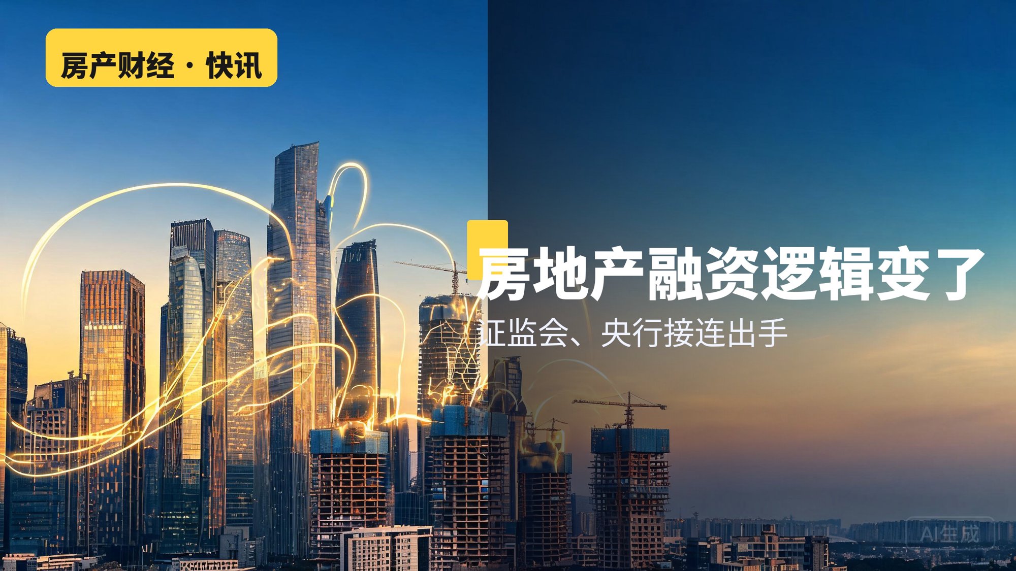 证监会、央行接连出手，房地产融资逻辑转向新模式