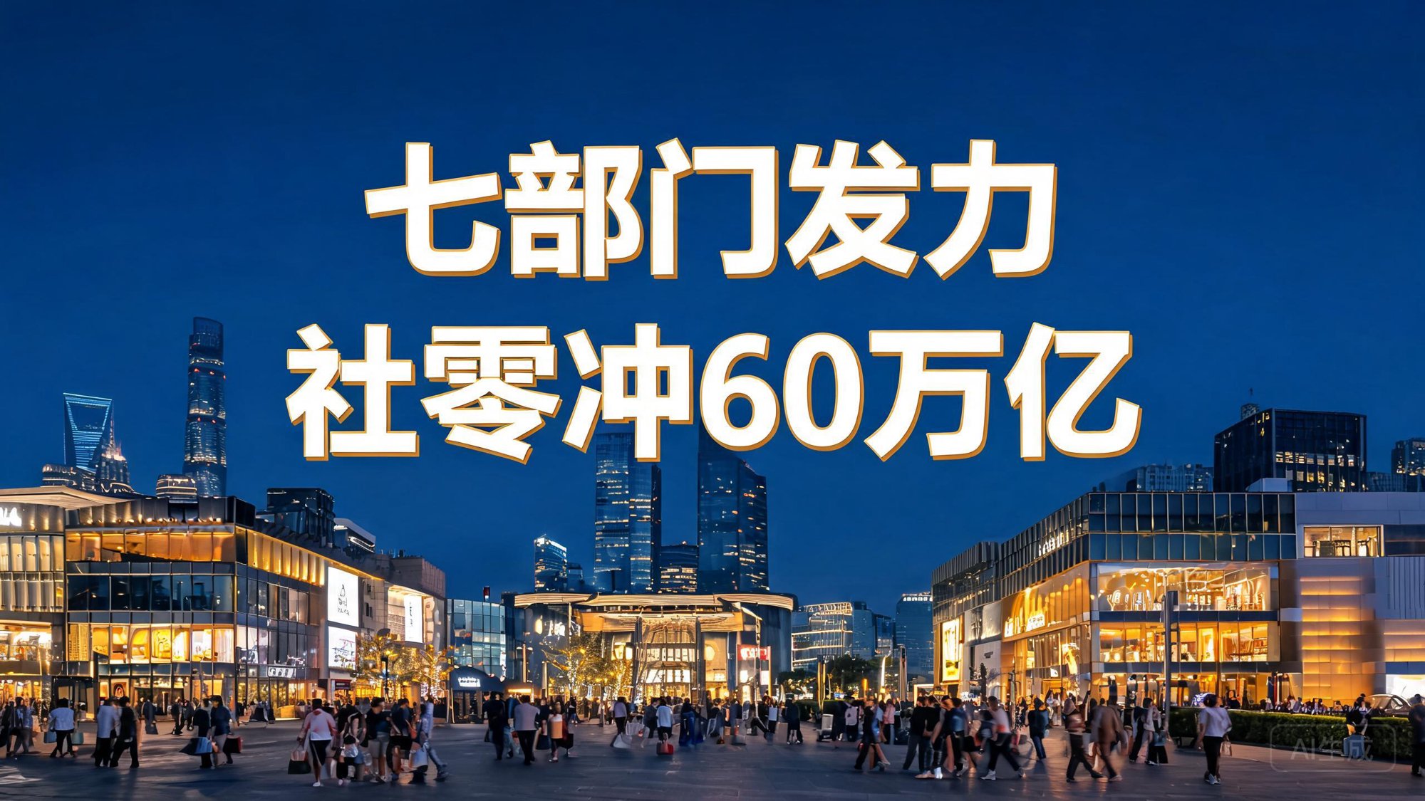 七部门发力：2030年社零冲60万亿，消费的下一波红利在哪