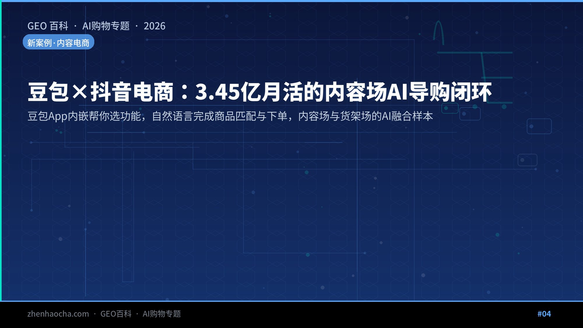 豆包×抖音电商：3.45亿月活的内容场AI导购闭环